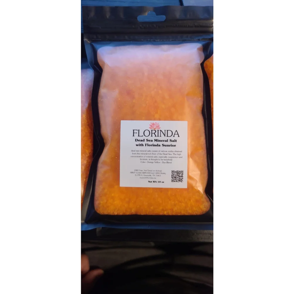 Florinda Beauty Dead Sea Mineral Salts with Florinda Sunrise Scent